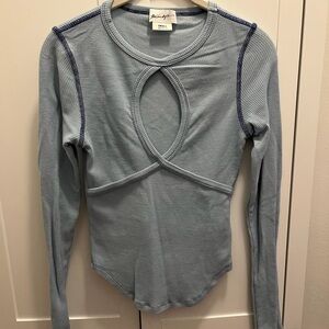 The Line by K Sky Blue Long Sleeve Top
